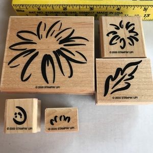 Retired Rubber Stamps Floral Theme Group (JJ)